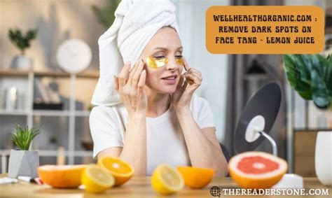 remove dark spots on face tang – lemon juice